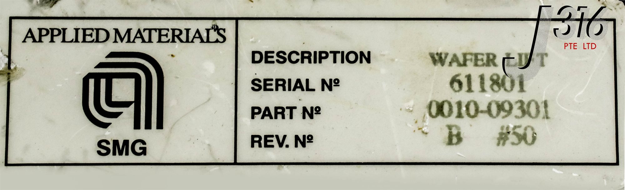 13706 APPLIED MATERIALS P5000 THROT VLV ASSY W/O VLV & GEAR 0010